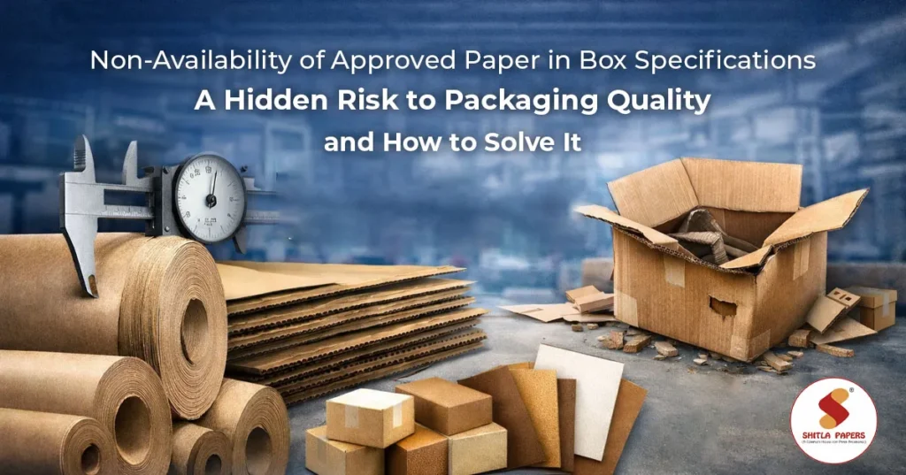 Non-Availability of Approved Paper in Box Specifications: A Hidden Risk to Packaging Quality — and How to Solve It