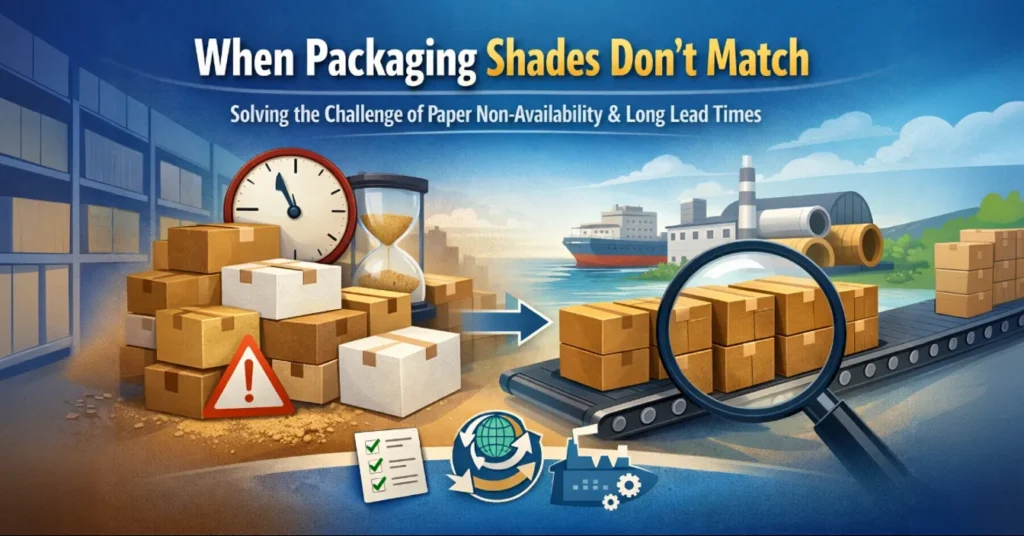 When Packaging Shades Don’t Match Solving the Challenge of Paper Non-Availability and Long Lead Times