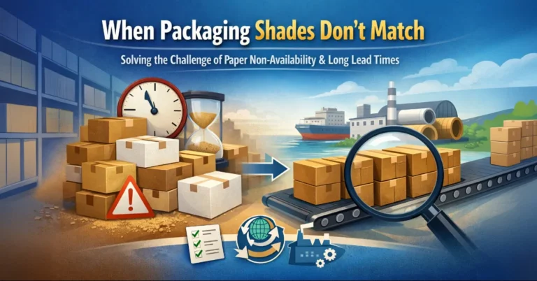 When Packaging Shades Don’t Match Solving the Challenge of Paper Non-Availability and Long Lead Times