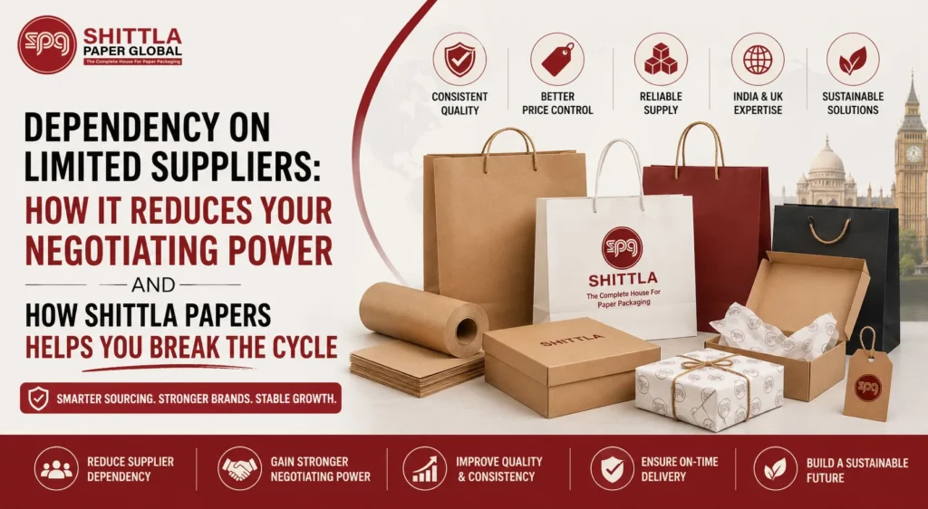 Dependency on Limited Suppliers: How It Reduces Your Negotiating Power — And How Shitla Papers Helps You Break the Cycle