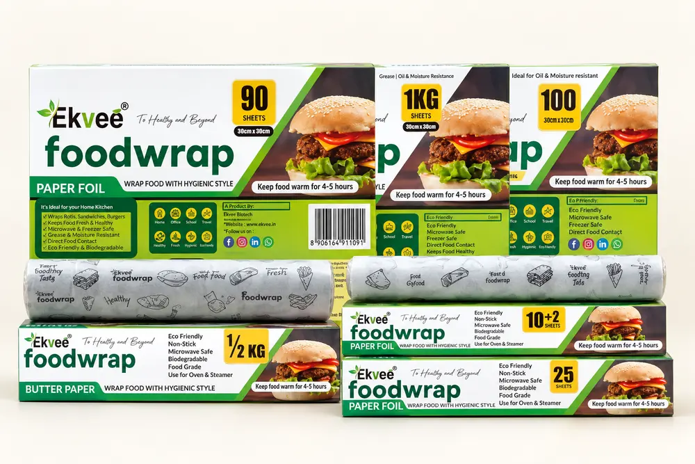 Ekvee foodwrap product range — AI-refined presentation